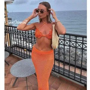 Zara Skirts Bloggers Fave Zara Crochet Skirt Orange Nwt